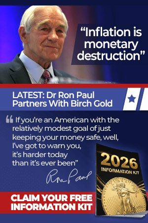 birch gold ron paul banner