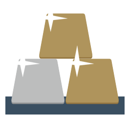 approved gold ira bars icon