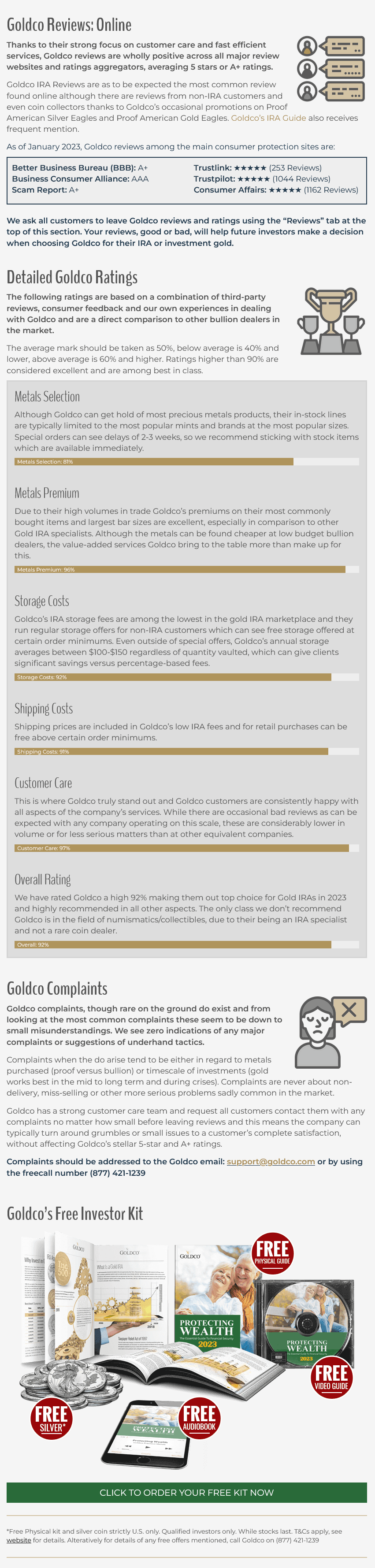 goldoc as premium plus listing example